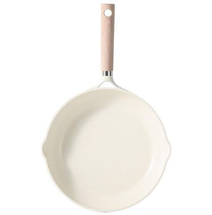 カローテ CAROTE フライパン IH対応 PFOAフリー 26cm IH ガス火対応 ふっ素加工 コーティング 注ぎ口付き お手入れ簡単 アイボリー NM-5005 COSY-ICE かわいい おしゃれ