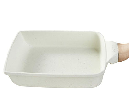 カローテ CAROTE 卵焼き器 14×18cm IH対応 PFOAフリー エッグパン IH ガス火対応 ふっ素加工 コーティング お手入れ簡単 アイボリー NM-5007 COSY-ICE