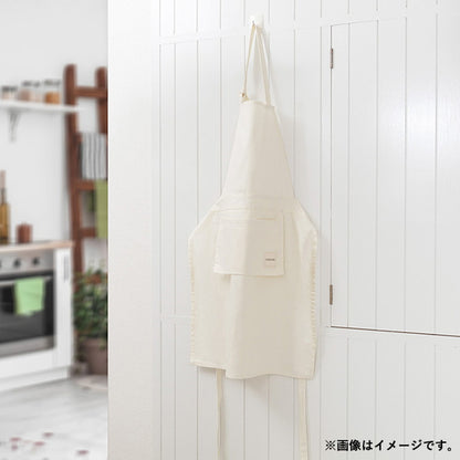 カローテ CAROTE 首掛けエプロン 腰巻き 2WAY エプロン コンパクト 収納 アイボリー 淡色 男女兼用 NM-5061
