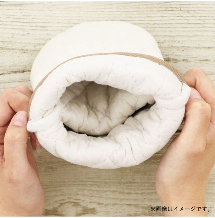 カローテ CAROTE ミトン オーブン キッチン 鍋つかみ 片手 綿素材 ループ付 ブラウン アイボリー 淡色 14×17cm NM-5064
