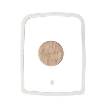 CAROTE カローテ ガラス蓋 14×18cm エッグパン専用 カバー アイボリー NM-5024 COSY-ICE かわいい おしゃれ