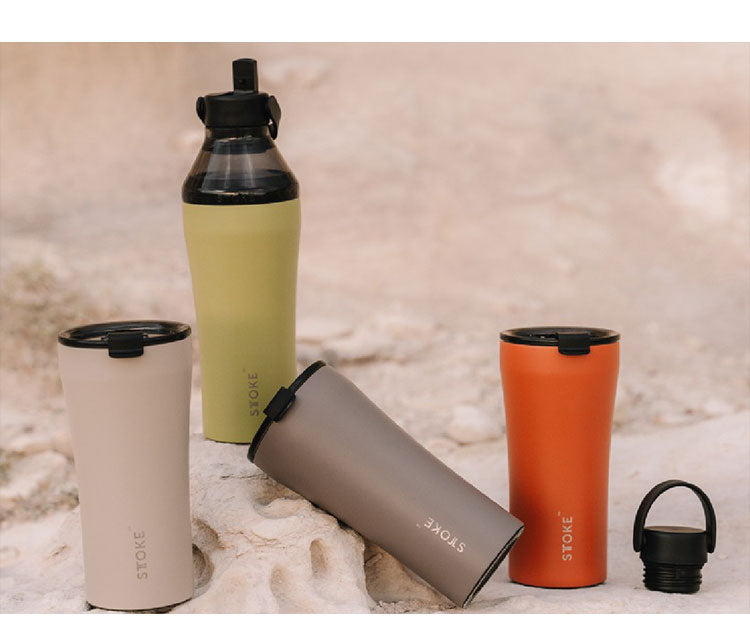 STTOKE ストーク セラミック タンブラー 355ml Lサイズ ミルクOK パッキン 完全密閉 漏れない 完全止水 保冷 保温 広口 洗いやすい ジャストサイズ デスクワーク ドライブ