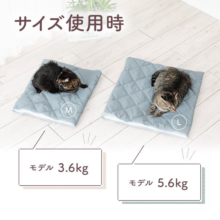 ねこのおふとん 日本製 Lサイズ 洗える ペットベッド 防ダニ 抗菌防臭 テイジン マイティトップ綿 布団 ベッド マット クッション ペット用 猫  ねこ ネコ あったか ドーム型 小型犬 洗濯可 通年 秋 冬