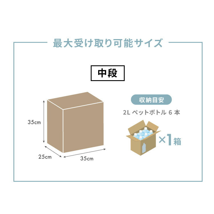 郵便ポスト付き 宅配ボックス マルチ 3段 木目調 一体型 置き配用 宅配便・メール便対応 1戸建て用 完成品 工事不要 宅配BOX 大容量 ポスト 前入れ前出し 屋外(代引不可)