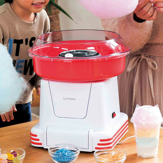 わたあめ屋さん KDCC-006R わたあめメーカー わたがし機 COTTON CANDY MAKER アメ玉 わたあめ 簡易わたあめ機 ホワイト 家電