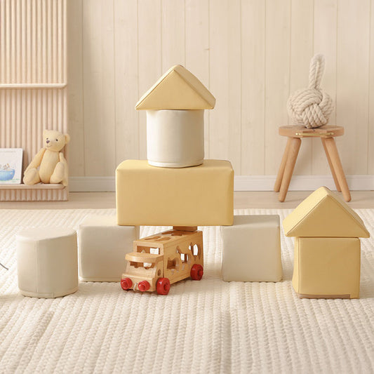 積み木クッション ミニ 8個セット 日本製 おもちゃ ブロック クッション 積み木 子供部屋 キッズルーム 保育園 出産 子育て お祝い プレゼント PVC生地 柔らかい ケガ 騒音 防止 かわいい 知育 つみき(代引不可)