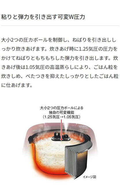 タイガー魔法瓶 圧力IHジャー炊飯器 3.5合炊き JPD-G060WG オーガニックホワイト タイガー ご泡火炊き 炊飯器 炊飯ジャー