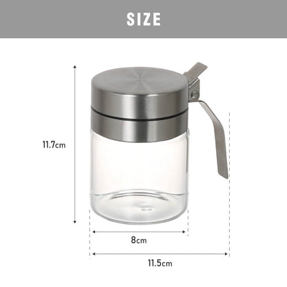 【2個セット】DULTON ダルトン スパイスジャー ウィズ スプーン 300ml 調味料入れ 調味料ポット スプーン付き ガラス ステンレス 保存容器 キャニスター おしゃれ