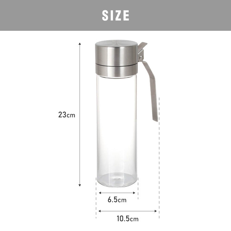 【2個セット】DULTON ダルトン オイルボトル 500ml オイル&ヴィネガーボトル 調味料ボトル ガラス ステンレス 保存容器 調味料ボトル オイル ボトル 調味料入れ おしゃれ