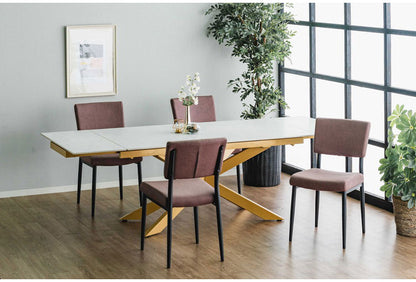 伸長式 ダイニングテーブル セラミック エクステンション 幅160~240×奥行90×高さ72cm 4人掛け 北欧 おしゃれ 単品 ダイニングテーブル 食卓 グレー ブラック モダン リビング 伸縮 伸ばせる(代引不可)