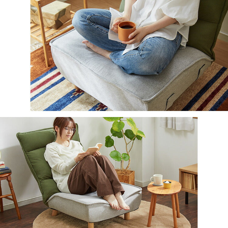 連結OK へたりにくい ポケットコイル 座椅子 脚付き お掃除ロボ対応 42×14段階調整 ヘッドギア付き ハイバック 極厚 1人掛け 2人掛け 3人掛け 折りたたみ コンパクト リクライニング ソファ ロー