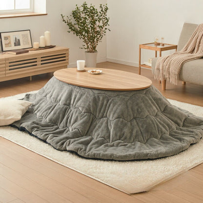 こたつ こたつ布団セット 楕円形 105×70cm 木目調 天然木脚 ラバーウッド リビング 一人暮らし 炬燵 炬燵セット おしゃれ 北欧 かわいい 新生活 節電 家具 インテリア 家具調こたつ(代引不可)