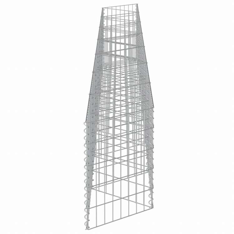 vidaXL ガビオンウォール 亜鉛メッキ鋼製 450x30x50cmハードウェア フェンス&バリア フェンスパネル(代引不可)