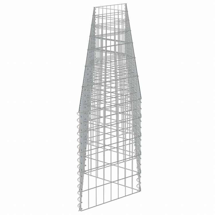vidaXL ガビオンウォール 亜鉛メッキ鋼製 450x30x50cmハードウェア フェンス&バリア フェンスパネル(代引不可)