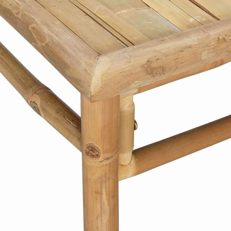 vidaXL ガーデンラウンジ6点セット クッション付き 竹製 ライトグレー家具 アウトドア家具 屋外家具セット(代引不可)