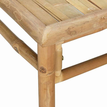 vidaXL ガーデンラウンジ6点セット クッション付き 竹製 ライトグレー家具 アウトドア家具 屋外家具セット(代引不可)